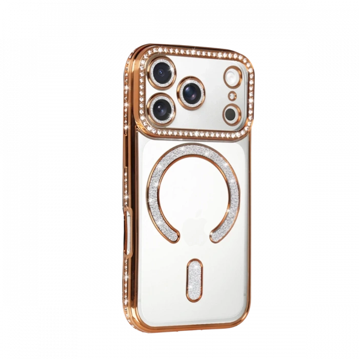 Joy Tekno Apple iPhone 17 Pro Max Joke Simli Magneticsafe Kılıf - Turuncu