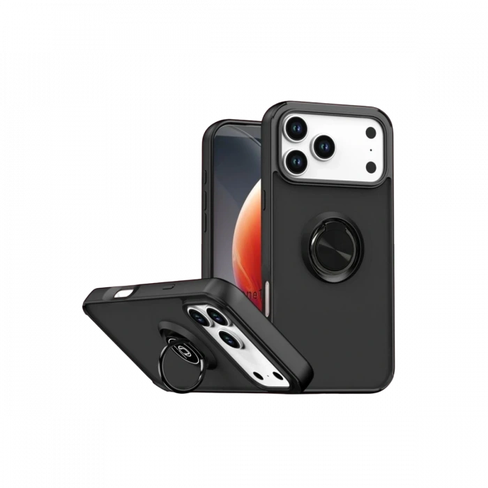 Apple iPhone 17 Pro Max Montreal Yüzüklü Silikon Kapak