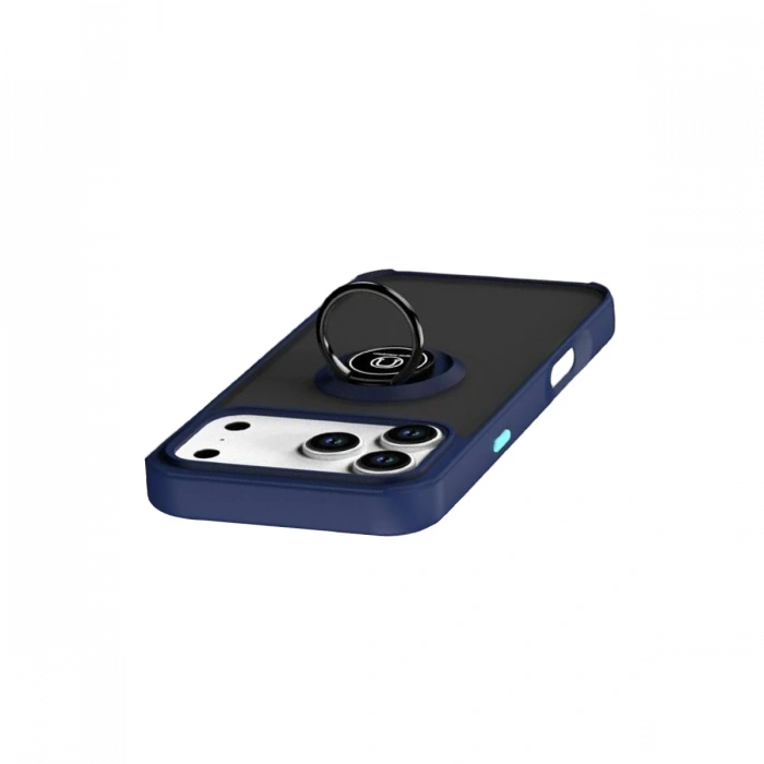 Apple iPhone 17 Pro Max Montreal Yüzüklü Silikon Kapak