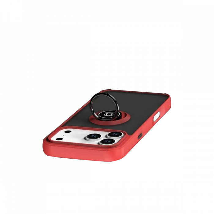 Apple iPhone 17 Pro Max Montreal Yüzüklü Silikon Kapak