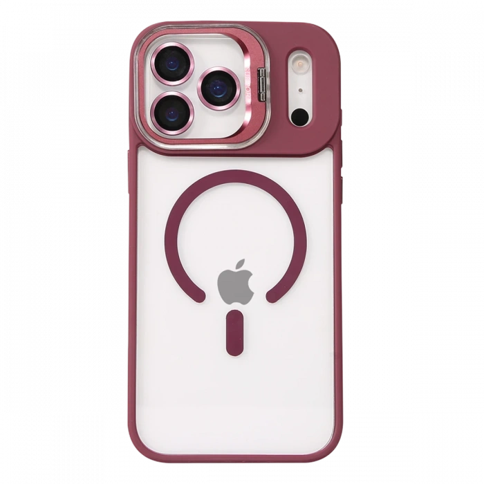 Joy Tekno Apple iPhone 17 Pro Max Remim Lensli Magsafe Standlı Kapak