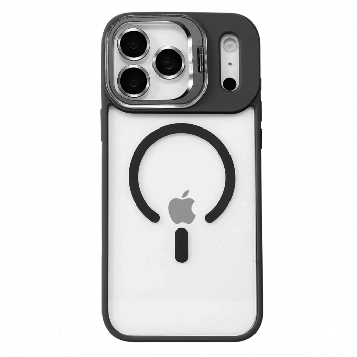 Joy Tekno Apple iPhone 17 Pro Max Remim Lensli Magsafe Standlı Kapak