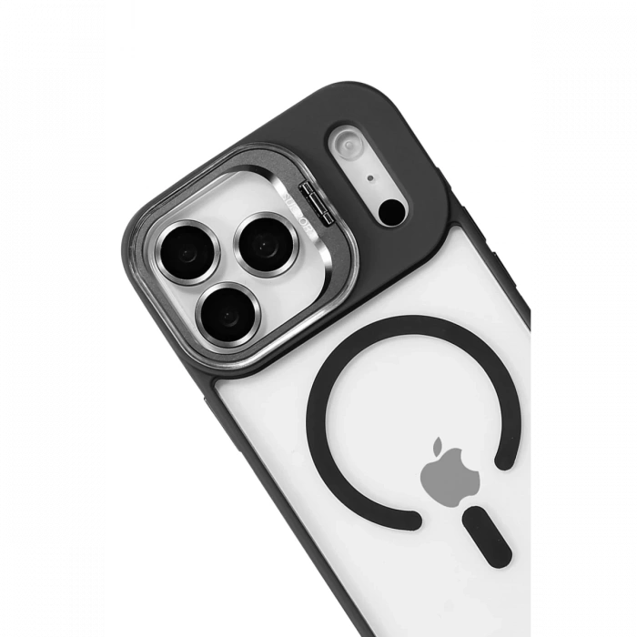 Joy Tekno Apple iPhone 17 Pro Max Remim Lensli Magsafe Standlı Kapak