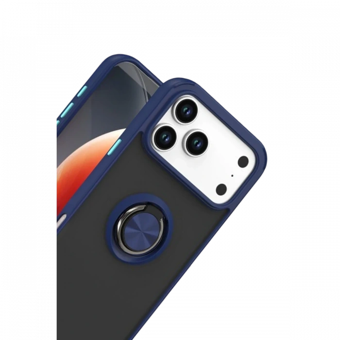 Apple iPhone 17 Pro Montreal Yüzüklü Silikon Kapak