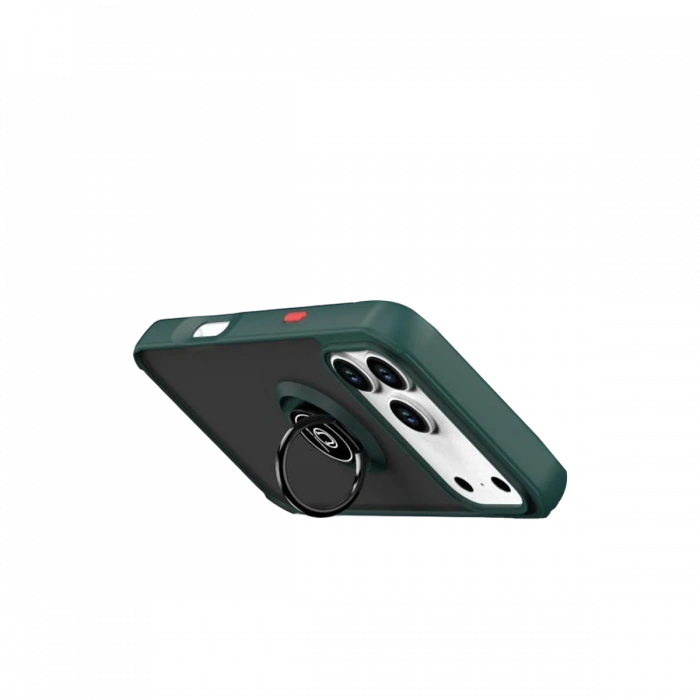 Apple iPhone 17 Pro Montreal Yüzüklü Silikon Kapak