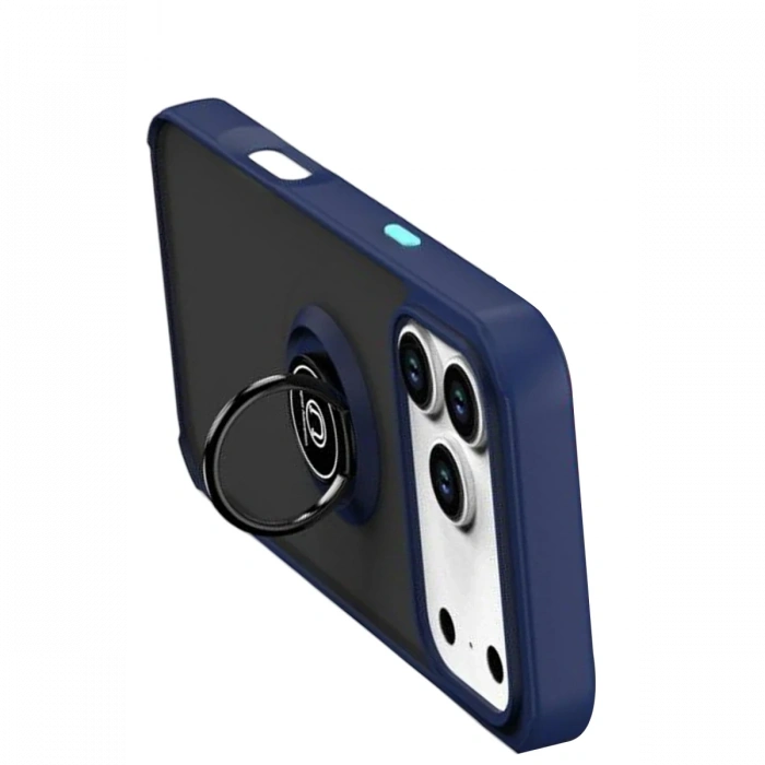 Apple iPhone 17 Pro Montreal Yüzüklü Silikon Kapak