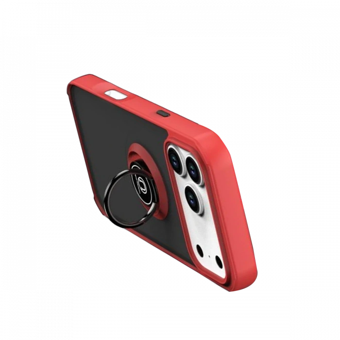 Apple iPhone 17 Pro Montreal Yüzüklü Silikon Kapak