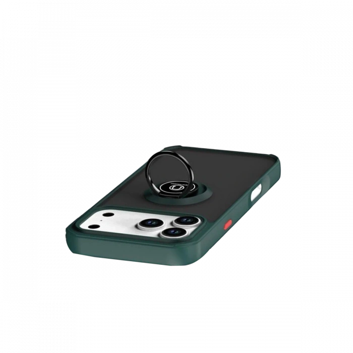 Apple iPhone 17 Pro Montreal Yüzüklü Silikon Kapak