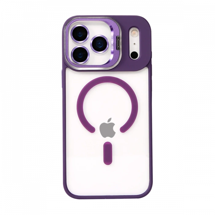 Joy Tekno Apple iPhone 17 Pro Remim Lensli Magsafe Standlı Kapak