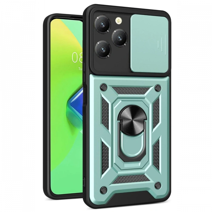 İnfinix Hot 40 Pro Kılıf Pars Lens Yüzüklü Silikon