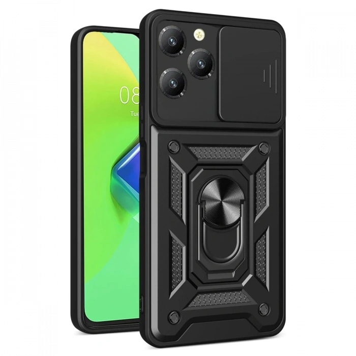 İnfinix Hot 40 Pro Kılıf Pars Lens Yüzüklü Silikon