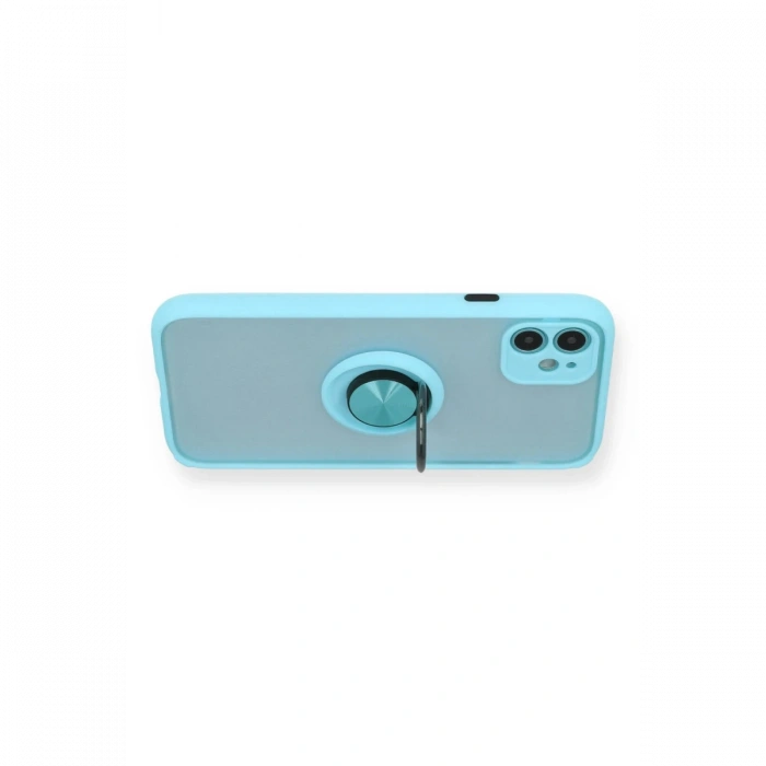 iPhone 11 Kılıf Montreal Yüzüklü Silikon Kapak