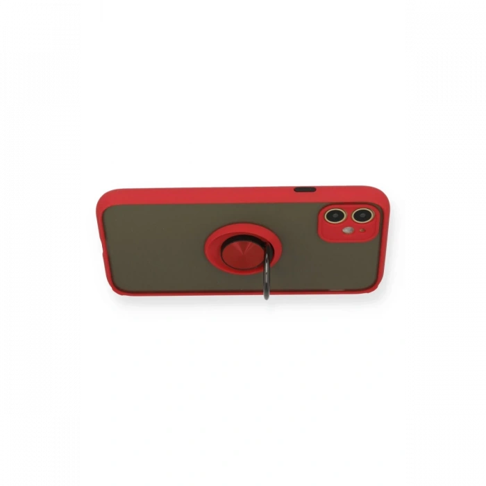 iPhone 11 Kılıf Montreal Yüzüklü Silikon Kapak