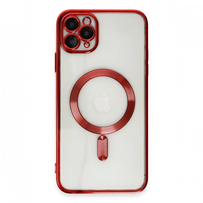 iPhone 11 Pro Max Kılıf Kross Magneticsafe Kapak - Kırmızı