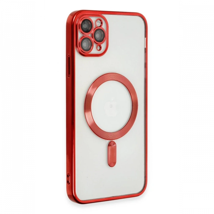 iPhone 11 Pro Max Kılıf Kross Magneticsafe Kapak - Kırmızı