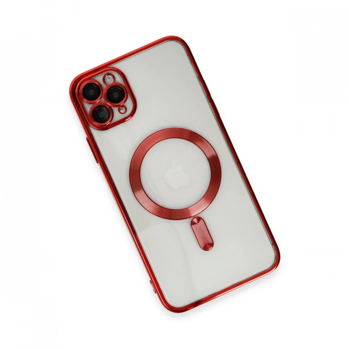 iPhone 11 Pro Max Kılıf Kross Magneticsafe Kapak - Kırmızı