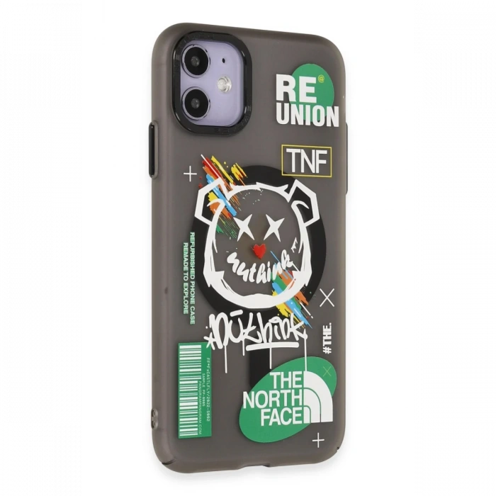 Joy Tekno iPhone 12 Kılıf Apollo Magneticsafe Desenli Kapak - Apollo Siyah - 2