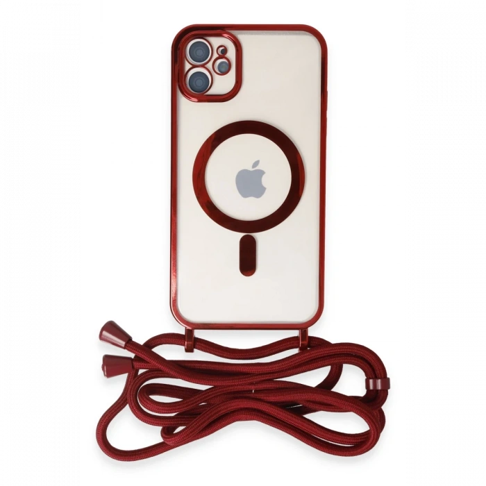 iPhone 12 Kılıf Divo Lazer Askılı Magsafe Kapak