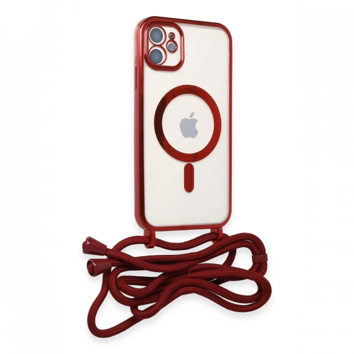 iPhone 12 Kılıf Divo Lazer Askılı Magsafe Kapak