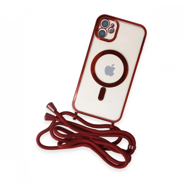 iPhone 12 Kılıf Divo Lazer Askılı Magsafe Kapak