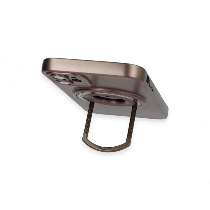 Joy Tekno iPhone 12 Kılıf Lukka Magneticsafe Kapak - Kahverengi