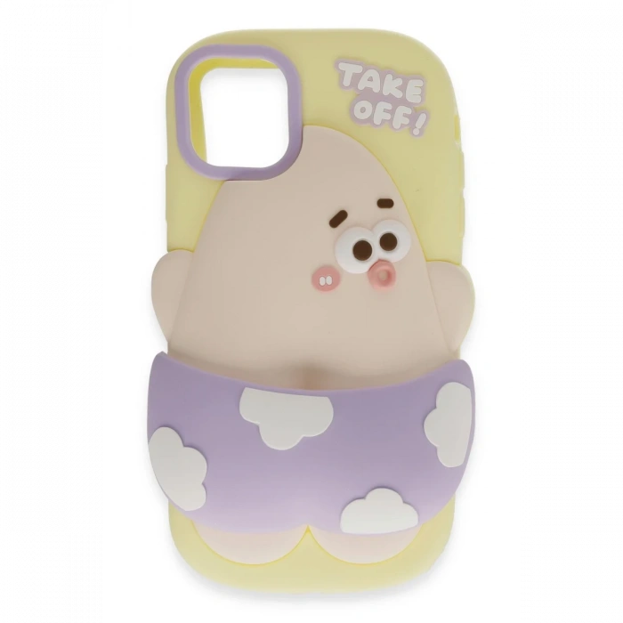 Joy Tekno iPhone 12 Kılıf Poky Karakter Silikon Kapak