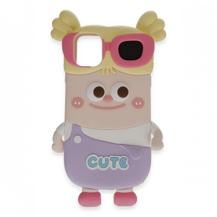 Joy Tekno iPhone 12 Kılıf Poky Karakter Silikon Kapak