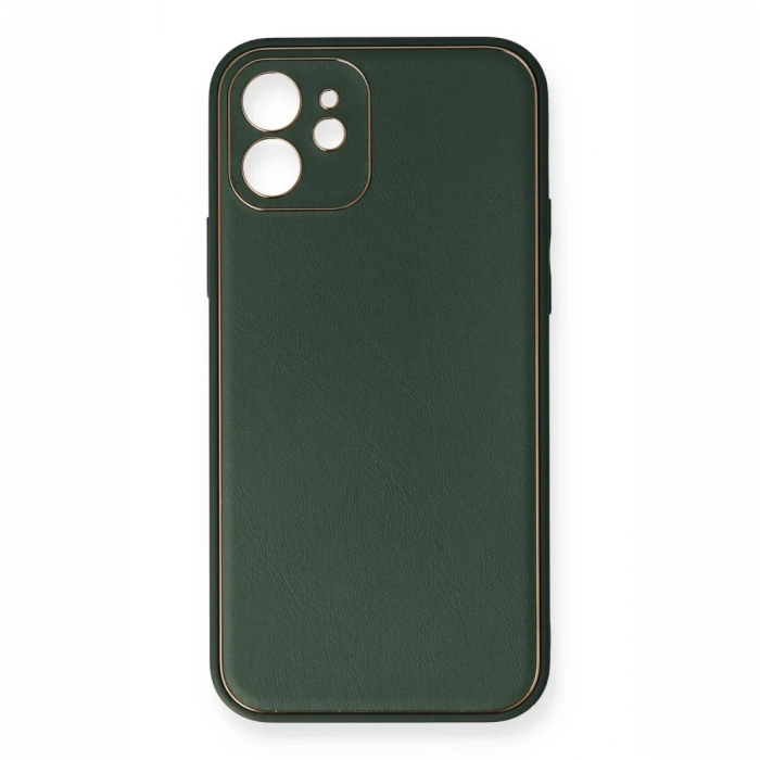 Joy Tekno iPhone 12 Mini Kılıf Coco Deri Silikon Kapak