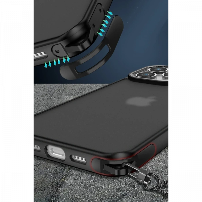 iPhone 12 Pro Max Kılıf Elegant Kapak - Pudra