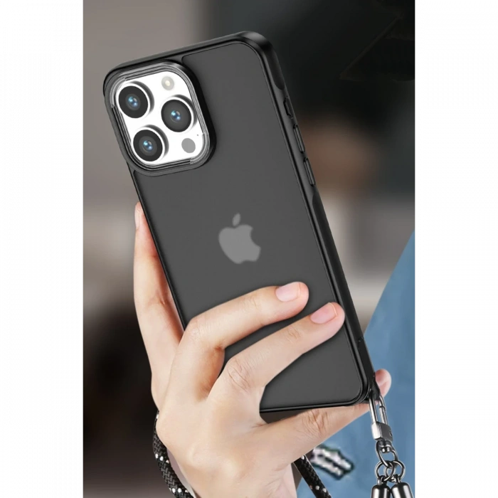 iPhone 12 Pro Max Kılıf Elegant Kapak - Pudra