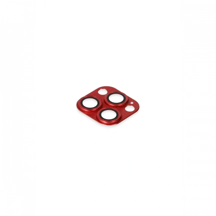 iPhone 13 Pro Max Pers Alüminyum Kamera Lens - Kırmızı