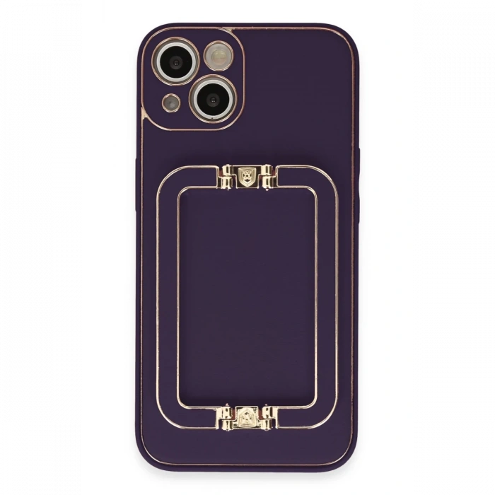 iPhone 14 Kılıf Coco Elit Kapak - Derin Mor