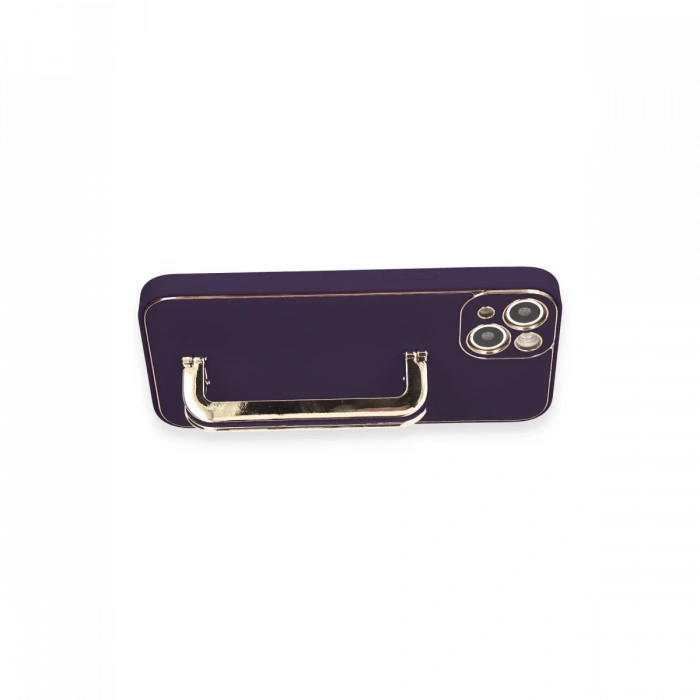 iPhone 14 Kılıf Coco Elit Kapak - Derin Mor