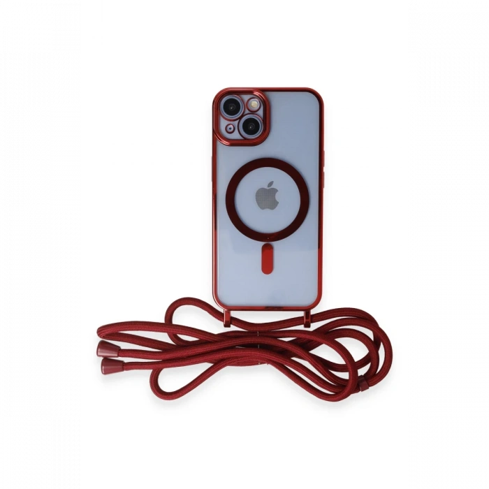 iPhone 14 Kılıf Divo Lazer Askılı Magsafe Kapak