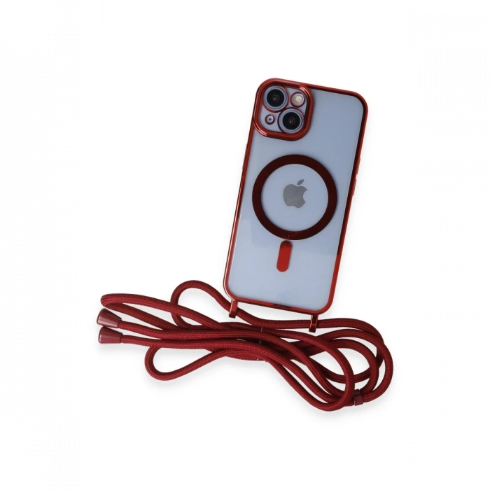 iPhone 14 Kılıf Divo Lazer Askılı Magsafe Kapak