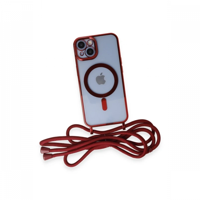 iPhone 14 Kılıf Divo Lazer Askılı Magsafe Kapak