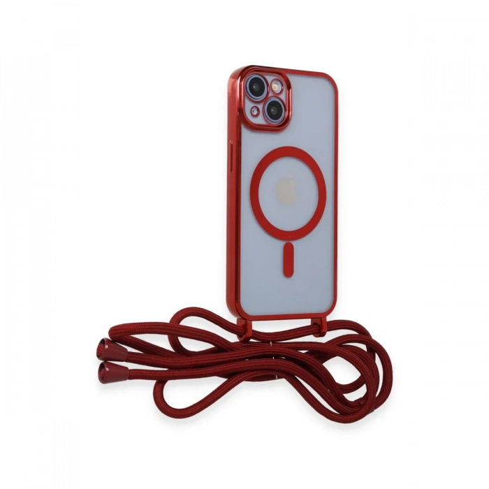 iPhone 14 Kılıf Divo Lazer Askılı Magsafe Kapak