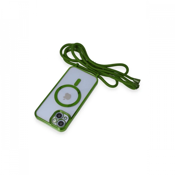 iPhone 14 Kılıf Divo Lazer Askılı Magsafe Kapak