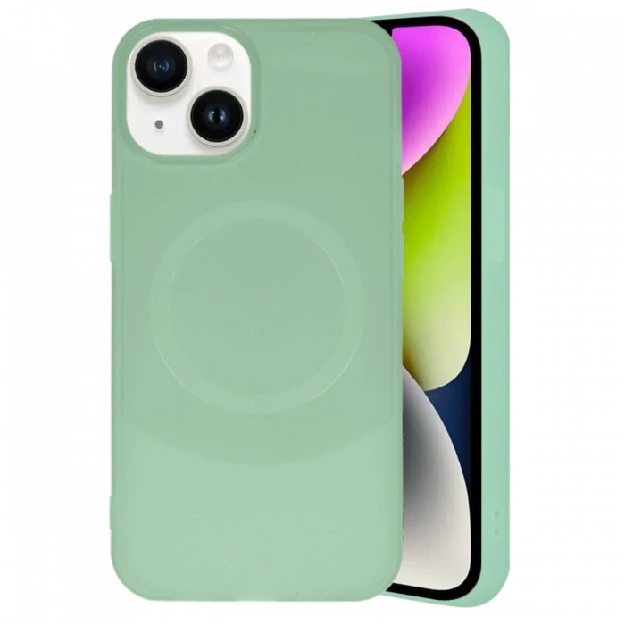 Joy Tekno iPhone 14 Kılıf Maya Karbon Kapak - Su Yeşili