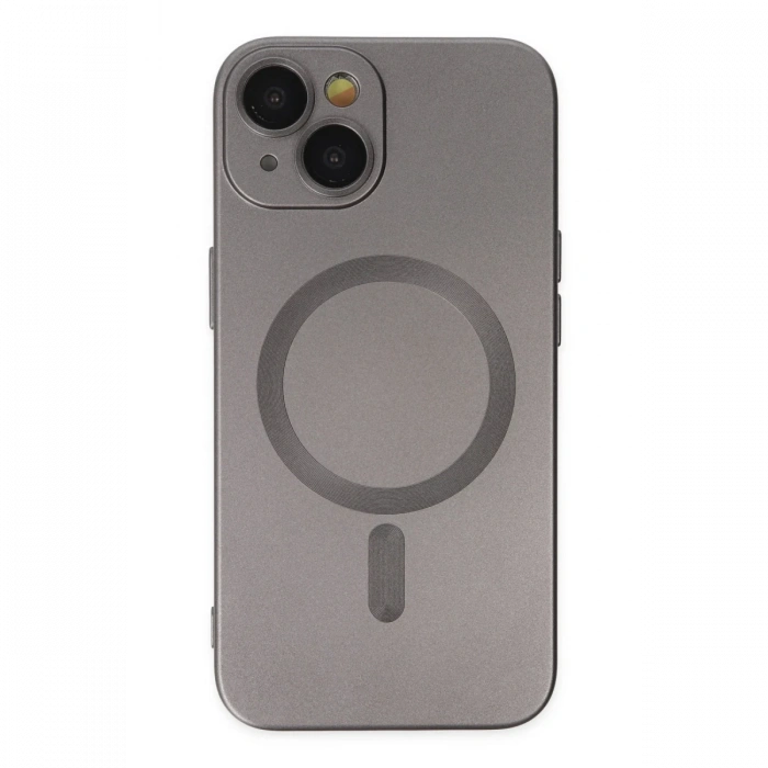 Joy Tekno iPhone 14 Kılıf Moshi Lens Magneticsafe Silikon - Füme