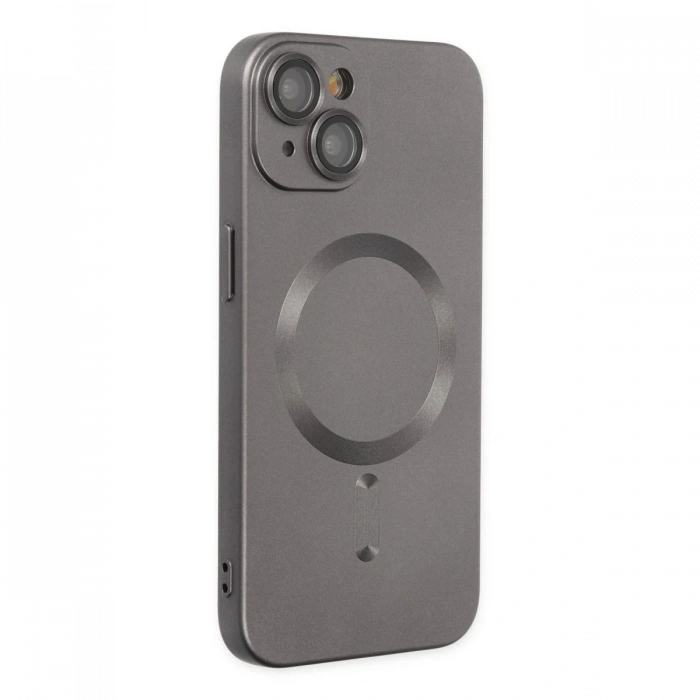 Joy Tekno iPhone 14 Kılıf Moshi Lens Magneticsafe Silikon - Füme