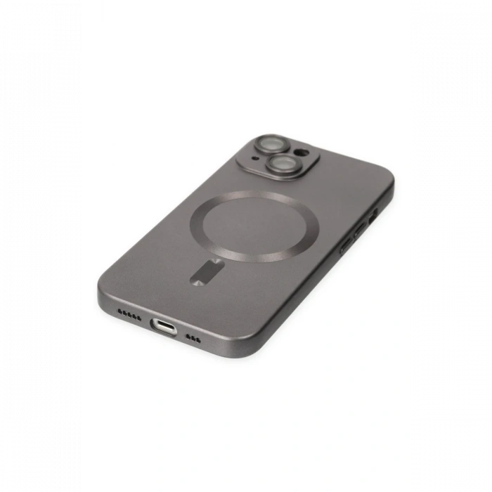 Joy Tekno iPhone 14 Kılıf Moshi Lens Magneticsafe Silikon - Füme