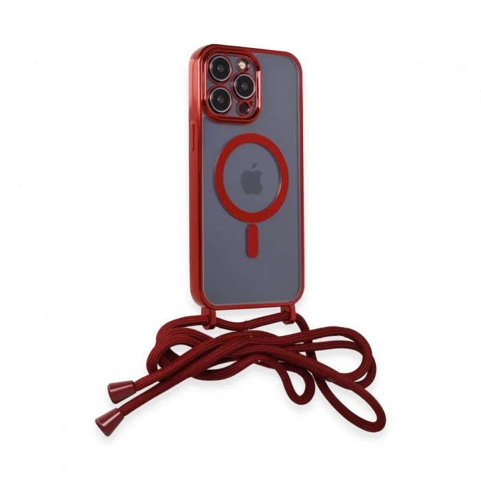 iPhone 14 Pro Kılıf Divo Lazer Askılı Magsafe Kapak