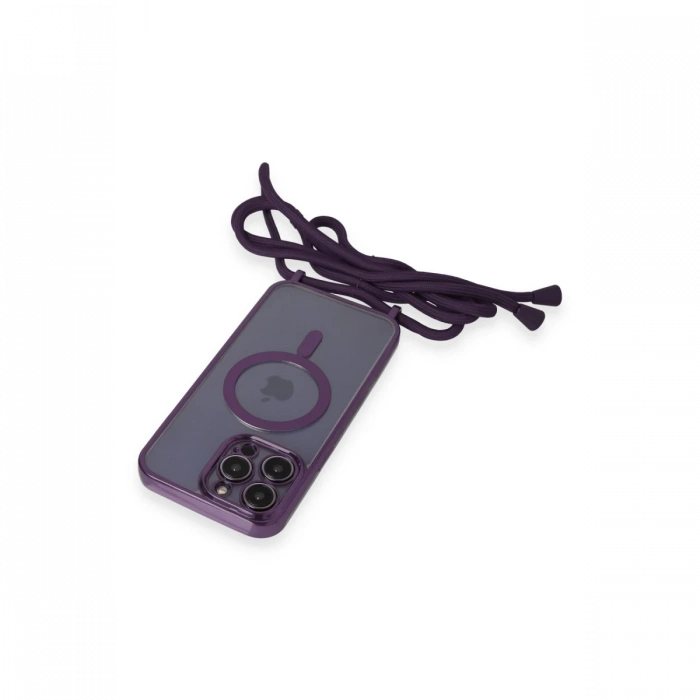 iPhone 14 Pro Kılıf Divo Lazer Askılı Magsafe Kapak