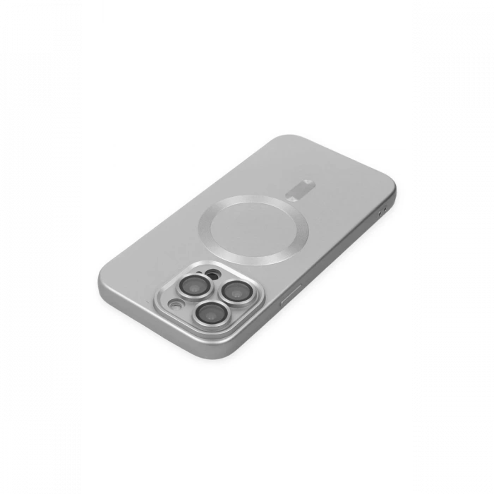 iPhone 14 Pro Kılıf Moshi Lens Magneticsafe Silikon - Gümüş