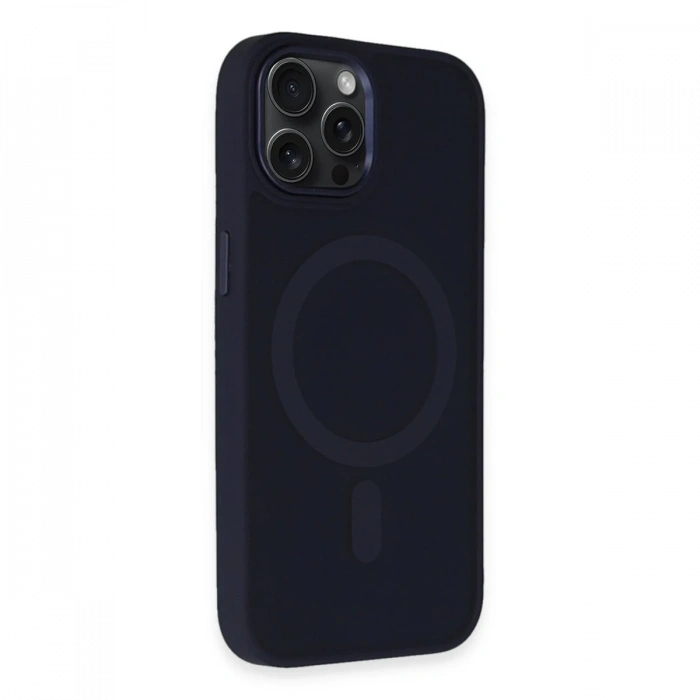 iPhone 14 Pro Max Kılıf Oslo Magsafe Kapak - Lacivert