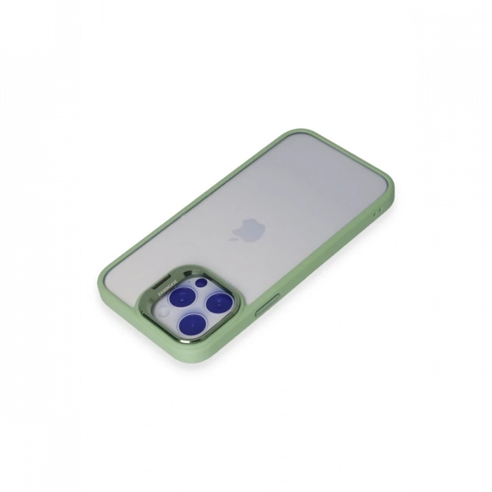 Joy Tekno iPhone 14 Pro Max Kılıf Roblox Lens Standlı Kapak - Yeşil