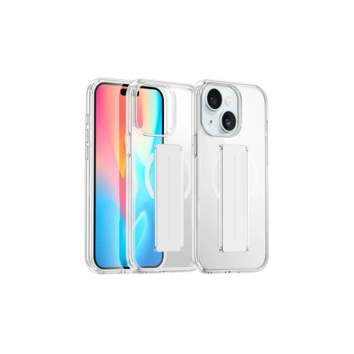 Joy Tekno iPhone 15 Kılıf Alfa Magsafe Standlı Kapak