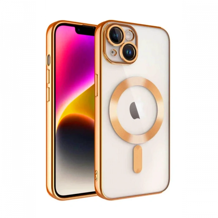 iPhone 15 Kılıf Kross Magneticsafe Kapak - Turuncu