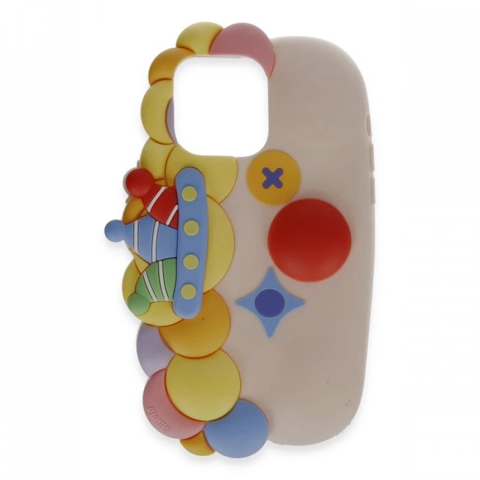 Joy Tekno iPhone 15 Kılıf Poky Karakter Silikon Kapak
